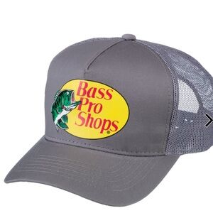 Bass Pro Shops Charcoal and Yellow Logo Cap